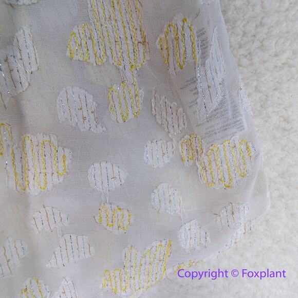 New! Free People Women's Crochet‎ Halter Yellow Bell Tunic Ivory Combo, size L - Picture 7 of 11